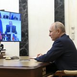 Le président russe Vladimir Poutine préside un conseil de sécurité par vidéo (Photo prétexte).